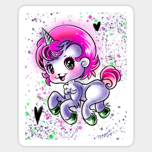 Unico The Baby Unicorn Kawaii Anime Sticker